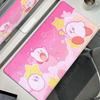Tappetini per Mouse Laptop Esteso Pad Protettivo Tavolo da Gioco per Computer Tappetino da Scrivania Cartone Animato K-Kirby Accessori PC Tastiera Grande Antiscivolo Tappetino da Scrivania