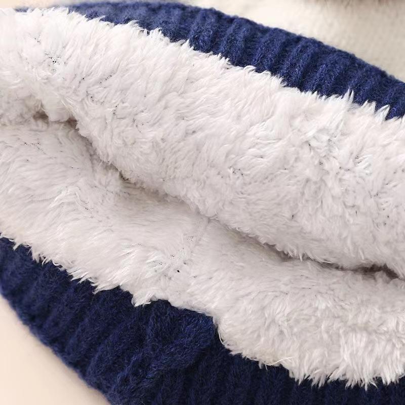 Conjunto de guantes, bufanda y gorro para niños de 8 a 16 años, traje cálido de invierno con gorro de punto grueso de lana, guantes y bufanda, conjunto de gorro para mujer.