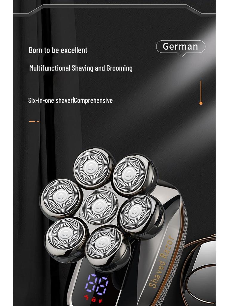 New Intelligent Seven-Blade Electric Hair Clipper & Washable Shaver