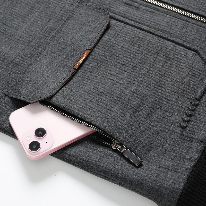 Autumn New Cotton Jacket Men's Casual Jacket Middle-aged and Elderly Men's Coat