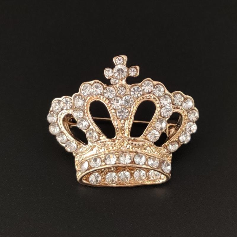 Doamnelor din aliaj strass coroana brosa ace haine accesorii bijuterii pentru femei fete