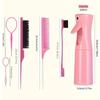6pcs/Set Hair Brush Set Hairdressing Spray Bottle Hair Braiding Loop Rat Tail Comb Teasing Hair Brsuh Edge Control Hair Brush