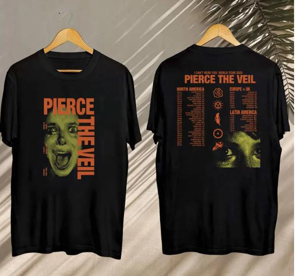 Pierce The Veil I Can't Hear You Tour 2025 Shirt Pierce The Veil Concert 2025