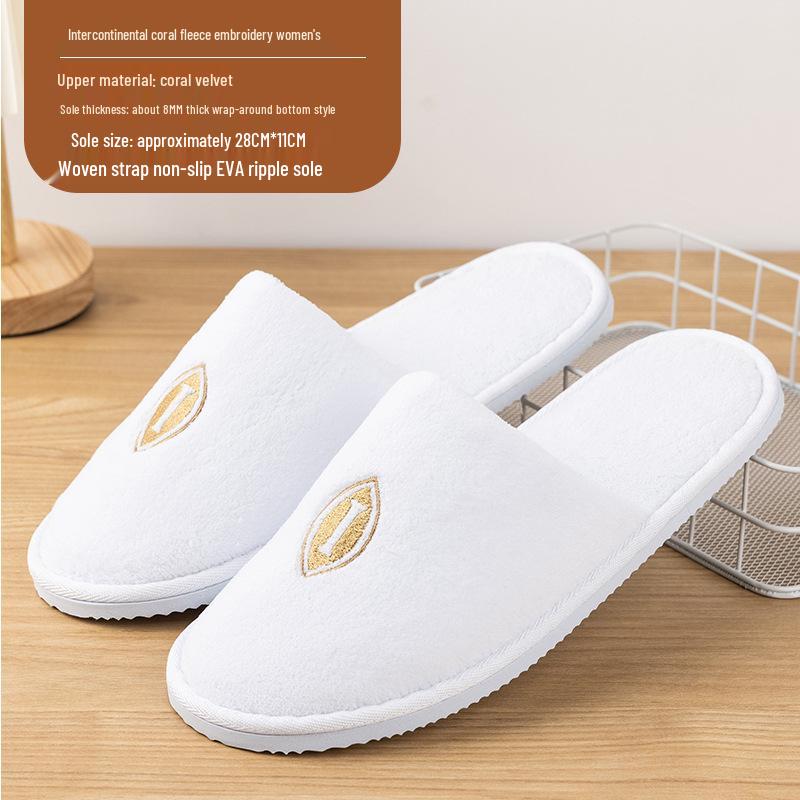 Disposable Coral Slippers for Hotels, B&Bs, Aviation, and Beauty Salons