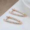 Trendy Accessory Zirconia Earrings V-Shaped Geometry Earrings Dangle Earrings  Jewelry Accessory
