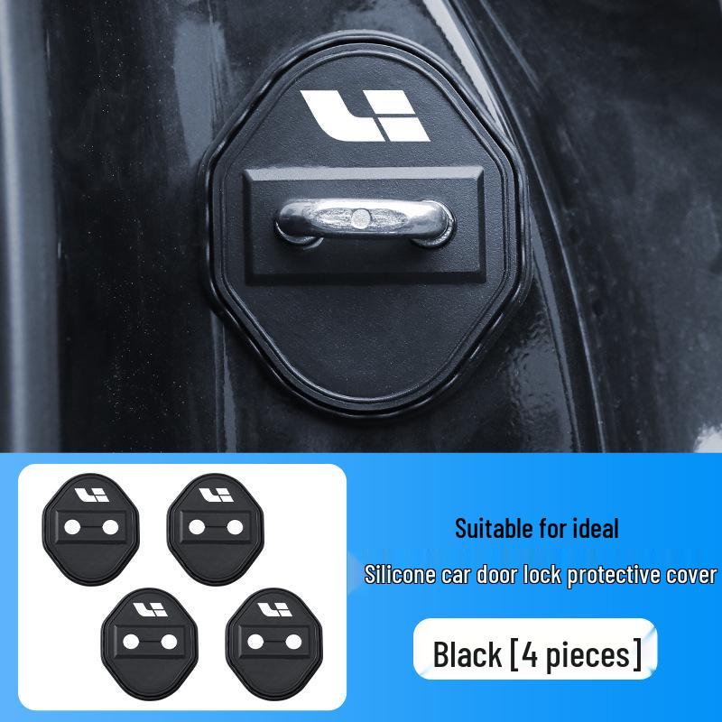 

Ideal L7 Car Door Lock Silicone Protective Cover - Dustproof, Anti-rust, Shock-absorbing, Decorative Cushioning 4-Piece Set (Specify Model + Year)