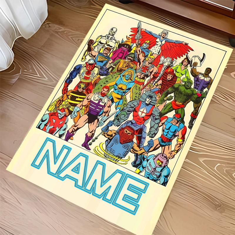 Custom Personalization He-Man and the Masters of the Universe Print Area Rug - Soft, Washable Non-Slip Indoor Mat,Living Room,Home&Office Decorative R