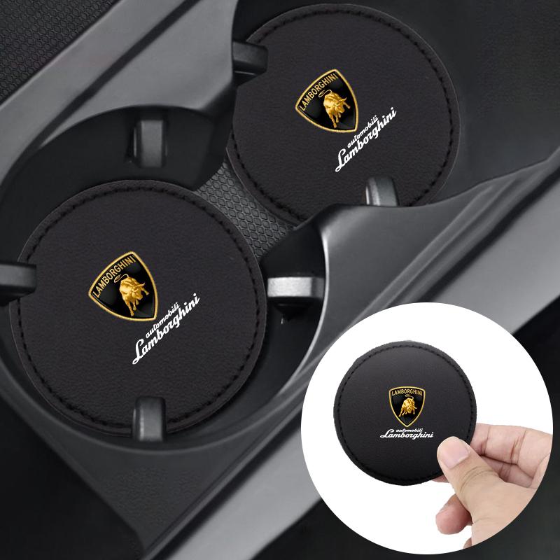 2 ks držák na láhev do auta s vodou, protiskluzové podložky, rohože pro Lamborghini Urus Huracan Aventador, prémiové stylingové doplňky