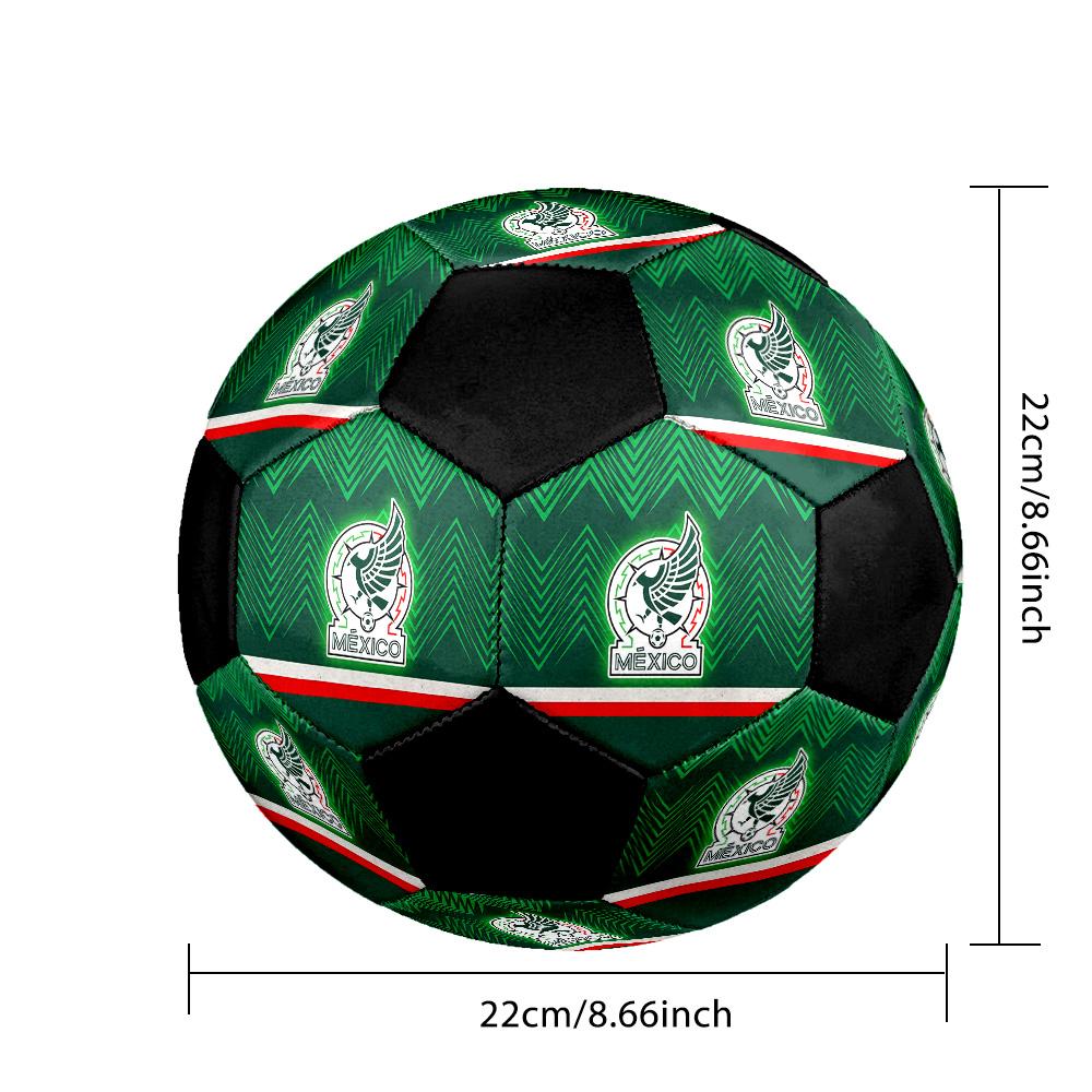 Der Tricolor Fußball Bunt Für Alle Altersgruppen Maschinengenäht PVC Wettkampfbereit Langlebig Hoher Rückprall. GRÖSSE 5