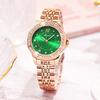 Stylish Square Women's Watch Diamond-encrusted Waterproof Steel Belt Women's Watch Square Win Clock