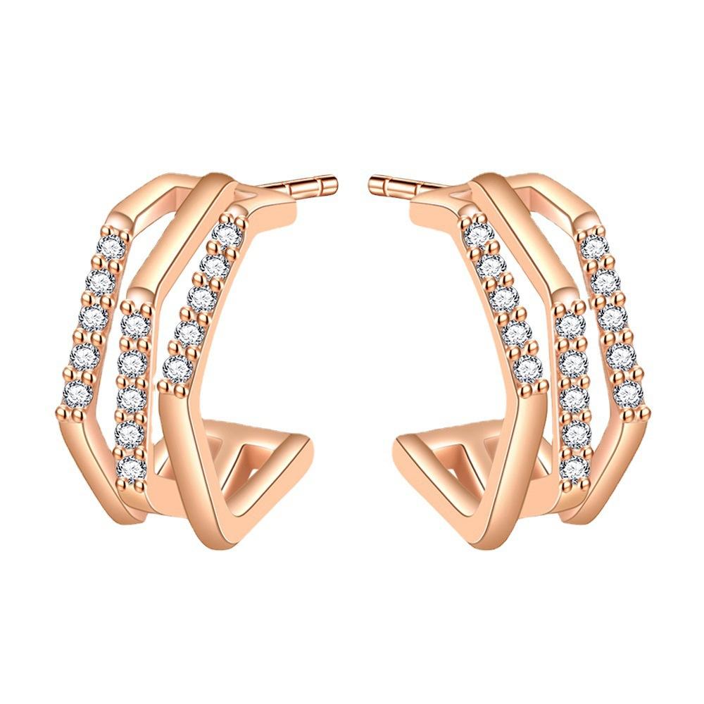 

Аксессуары Темпераментный дизайн Minority Sense Серьги-кольца Light Luxury High Sense Серьги-кольца с иглами для ушей