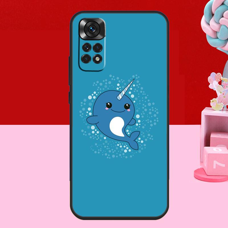 Cute Sea Narwhal Quotes Case For Xiaomi Redmi Note 11 10 12 13 14 15 Pro Plus Redmi 15 C 14C 10C 12C 13C Soft Cover