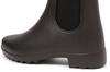 Mozu Lightweight Rain EVA Size L Women's Side-Gore Boots, One-Piece Construction, Black/Brown,