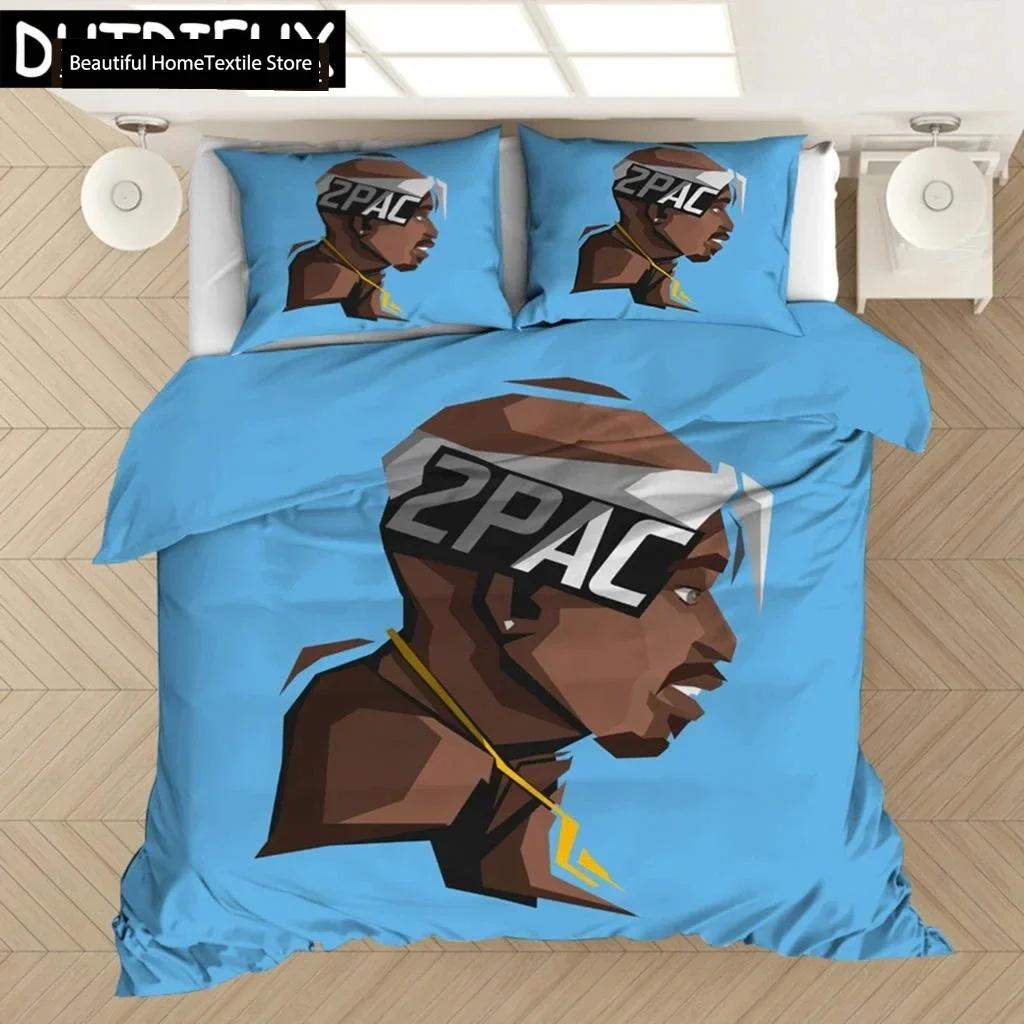 Rapper Tupac 2Pac 3D NEW Duvet Cover Pillowcase Bedding Set Adult Boy Girl Bedroom Decoration Children Single Double Large