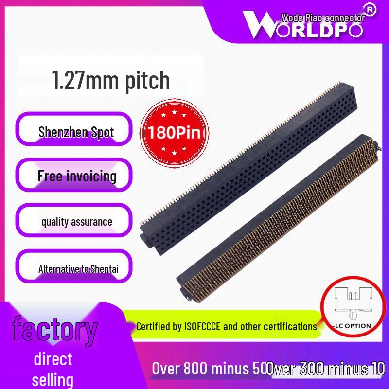 

Replacement 180-Pin 1.27mm 4-Row Female Connector (SOLC-145-02-F/L-Q-LC-K-TR) 10 pieces SOLC-145-02-L/Q