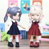 Obitsu 11 OB11 Size Outfit for Obitsu Doll 11cm Body, School Uniform, One-Piece Dress, Honor Student Style, Two Colors (Navy)