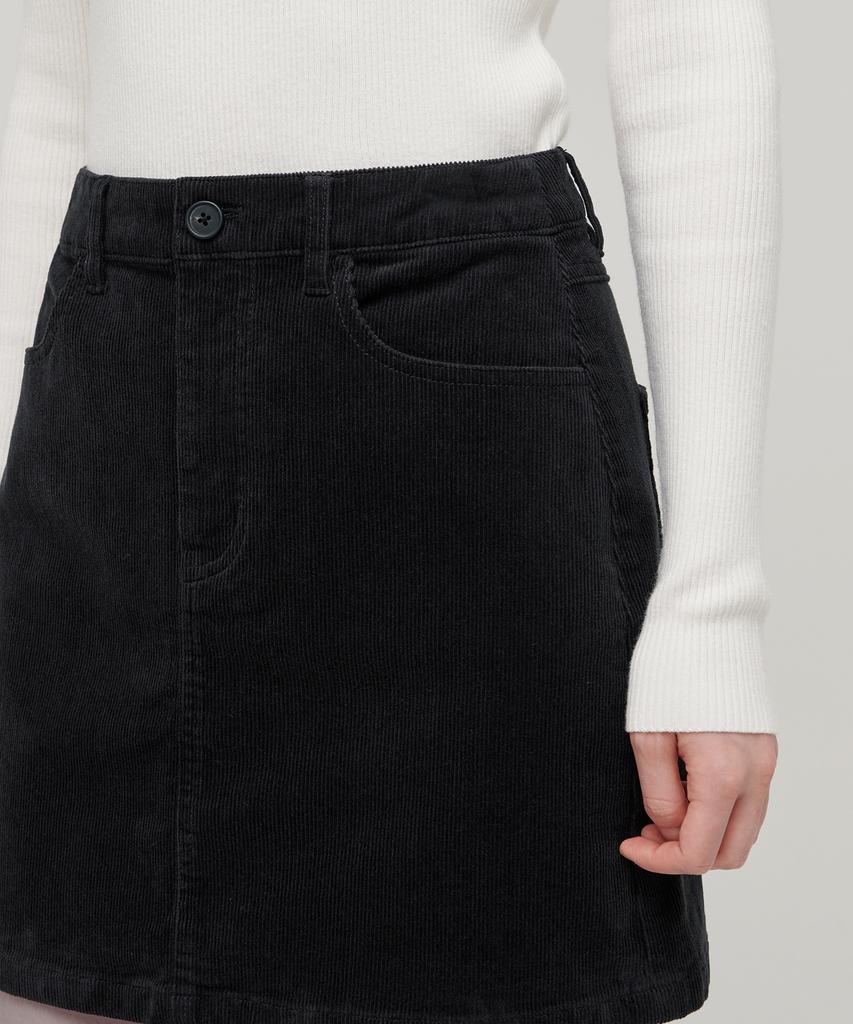 Musinsa Standard Woman Women'S Corduroy Mini Skirt [Dark Gray]