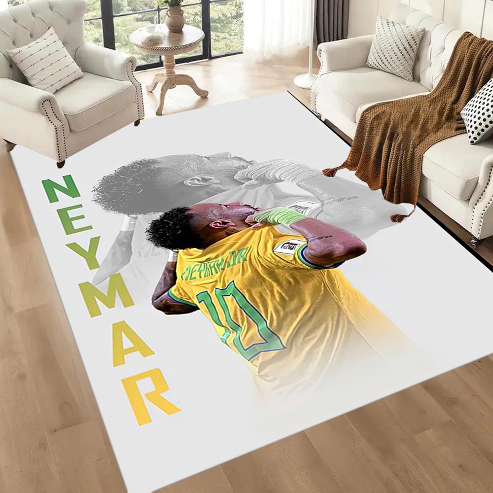 Neymar Jr. Brazil Celebration Square Rugs Are a Great Choice for Living Rooms, Bedrooms, Home Décor, and As Gifts.