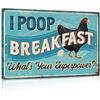 Putuo Decor Porch Sign Metal Wall Sign Porch Decor for Home Bar Farmhouse This is Our Happy Place Wall Art for Front Door Decor