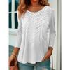 2025 Women's T shirt Tee Floral Print Long Sleeve Basic Sweatshirt Fashion Round Neck Regular Fit Floral Painting