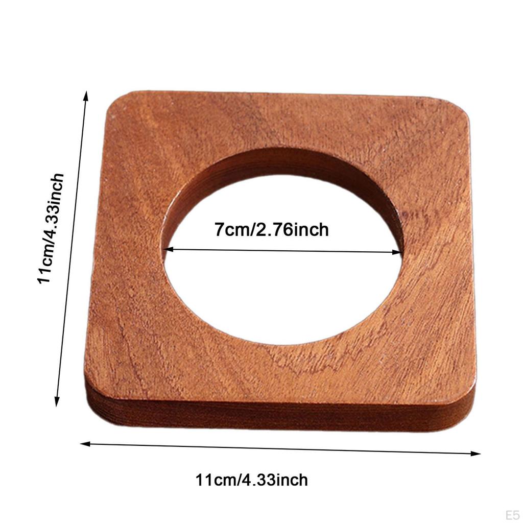 Coffee Cup Holder Filter Tray Shelf Wooden for Restaurant