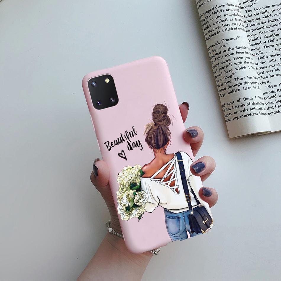 For Samsung Galaxy Note 10 Lite Phone Cover Cute Sweet Girls Patterned Silicone Soft Case For Samsung Note10 Lite S10 Lite Case