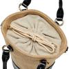 Kashkash Linen and Crocodile Embossed 2-Way Bucket Bag, 01-00-78090, Women's, Black