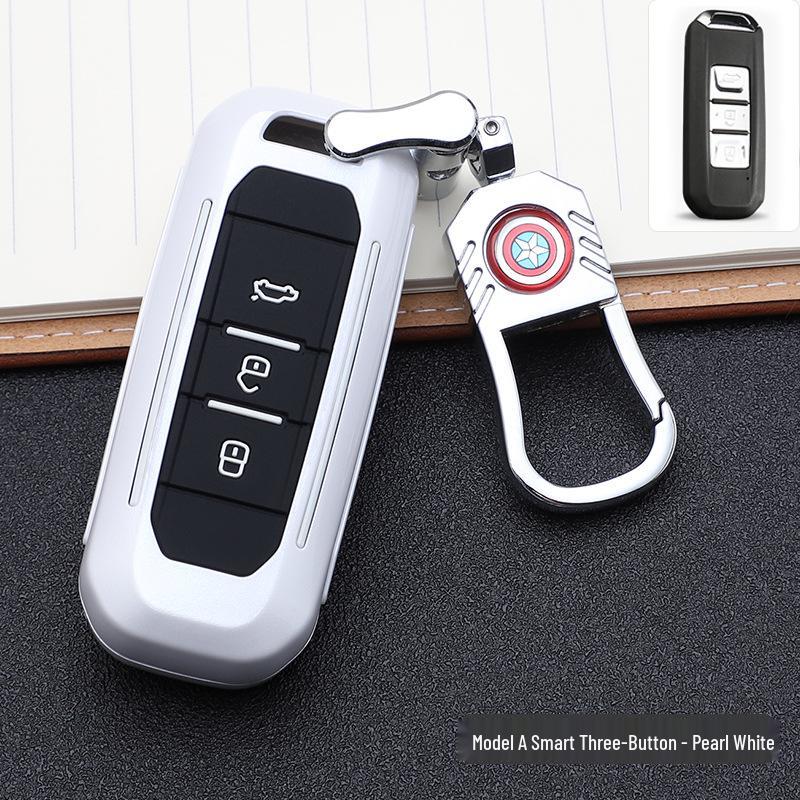 Baojun-Marvel Car Key Pouch: Stylish Buckle Remote Shell & Personalized Decoration