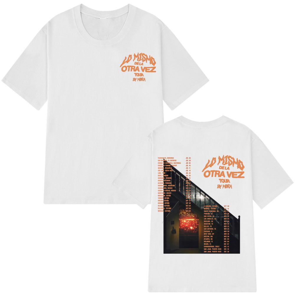 2025 Léto Mora Lo Mismo Dela Otra Vez Tour Merch Gotické Pánské Dámské Hip Hop 100% Čistá Bavlna Tričko Oversized Harajuku Tričko