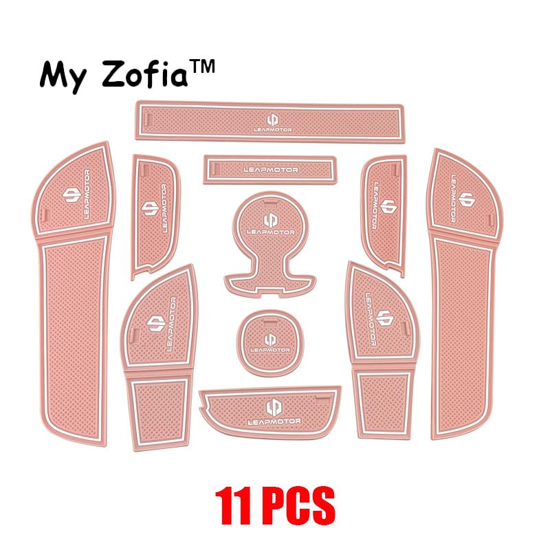 For Leapmotor T03 2023 2024 2025 Car Door Slot Pads Door Groove Mat Cup Mats Anti-Slip Mat Dustproof Cover Interior Accessories