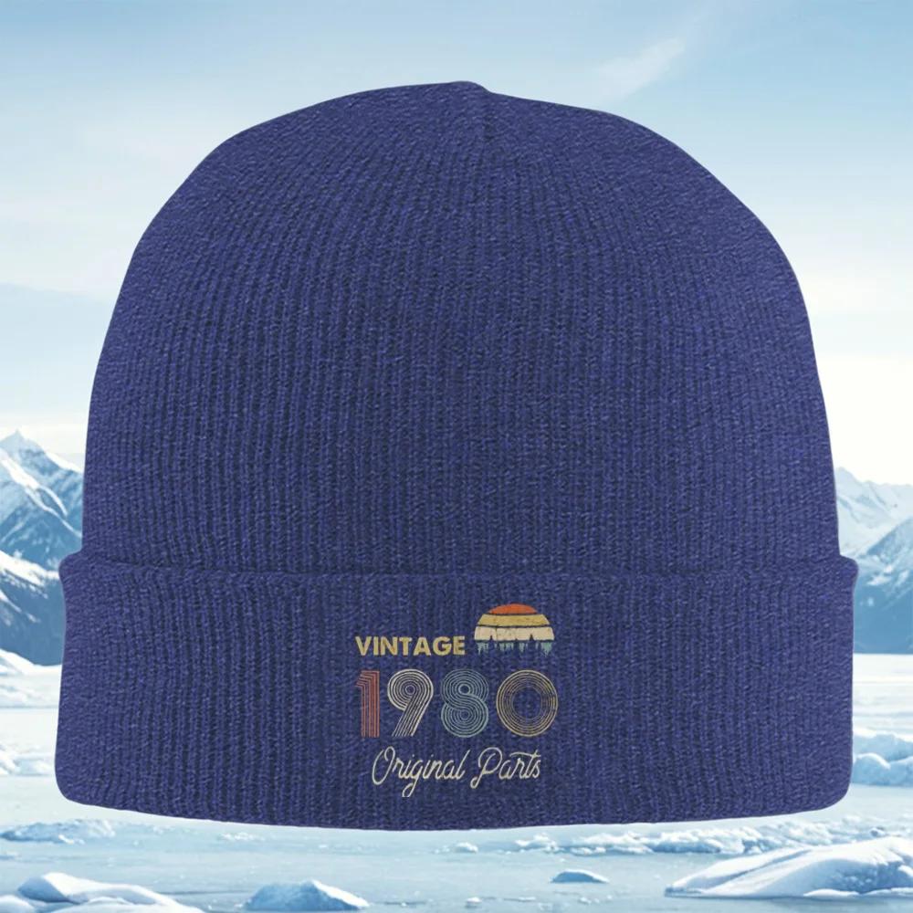 New Vintage Original Parts Retro Design Unisex Women Unisex Knitted Hat Beanie Pullover Cap Winter Thermal Warm Christmas Outd