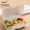 AnSaRui Disposable Biodegradable PP Lunch Box with Lid