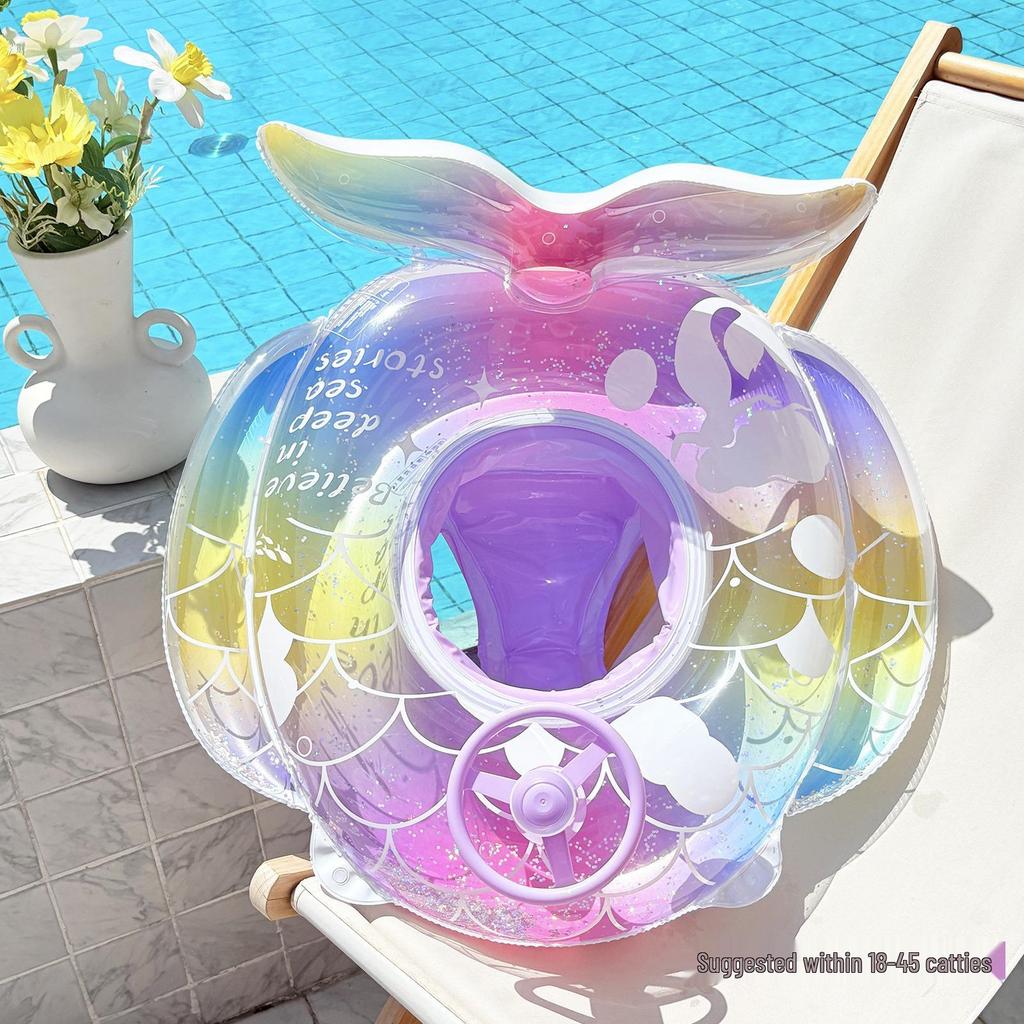 Pogrubione PVC Nadmuchiwane Zwierzęce Kółko do Pływania - Uroczy Wzór Tygrysa i Żółwia dla Dzieci