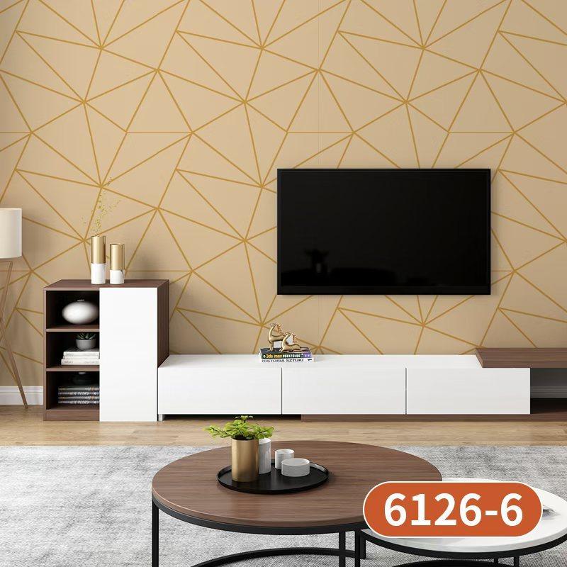 3D Geometrisk Självhäftande PVC Dra & Klistra Tapet Modern Texturerad Dekor för Vardagsrum, Sovrum, Hemma-kontor | Lätt Avtagbar Väggdekal
