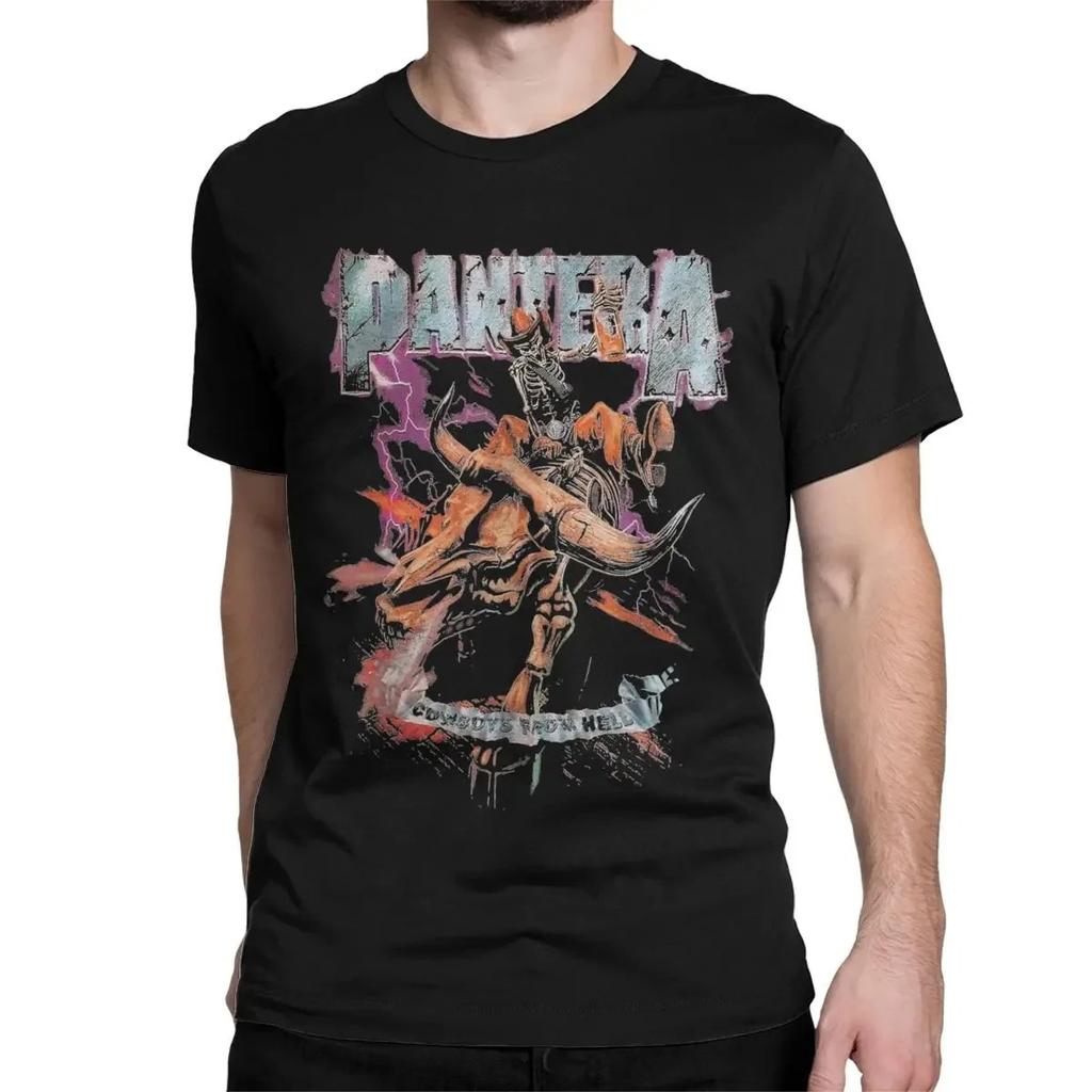 American Heavy Metal Band Pantera Poster Graphic Print Tshirt Men Women Crewneck Cotton Tee New  Harajuku Fashion Oversized Top