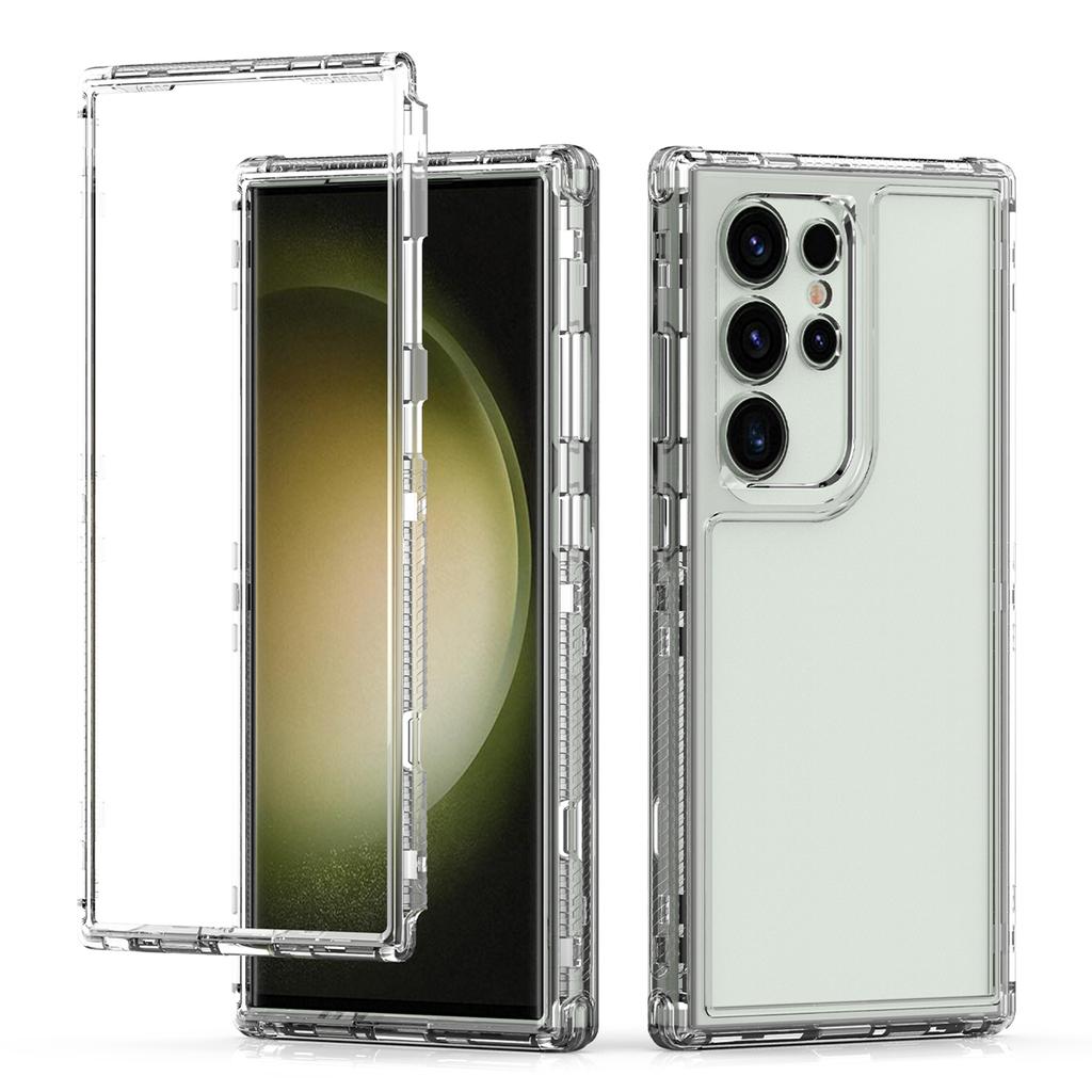 Für Samsung Galaxy S24 Ultra Hülle Acryl+TPU Handyhülle 3-in-1 Klar
