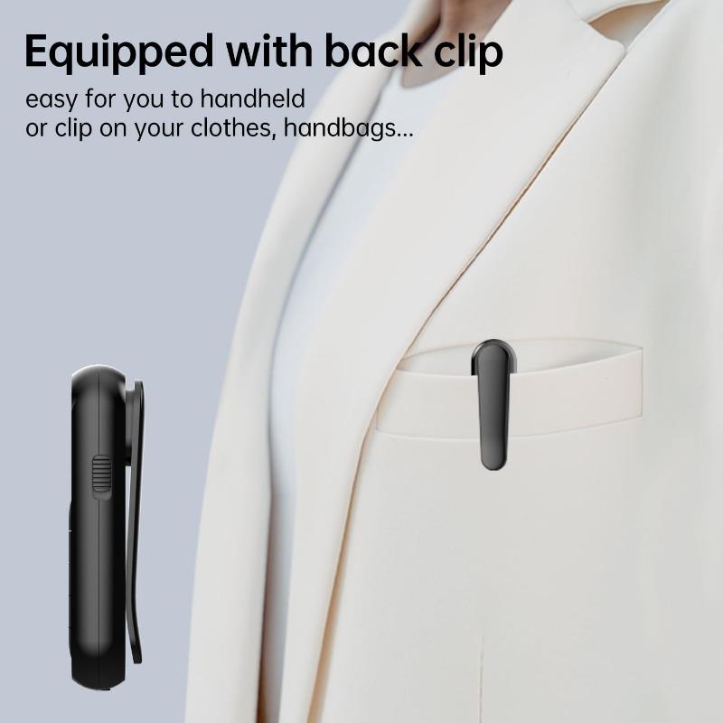 FM portable rechargeable pocket radio with LCD screen, suitable for gym, jogging, walking, camping