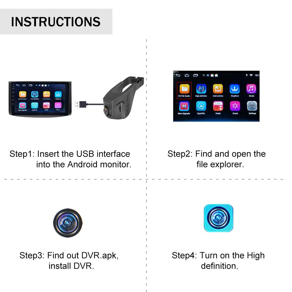 WIFI Wireless Car DVR Dash Cam Full HD 1080P Night Vision Driving Recorder Video Recording Dash Camera Auto Registrar Dashcam