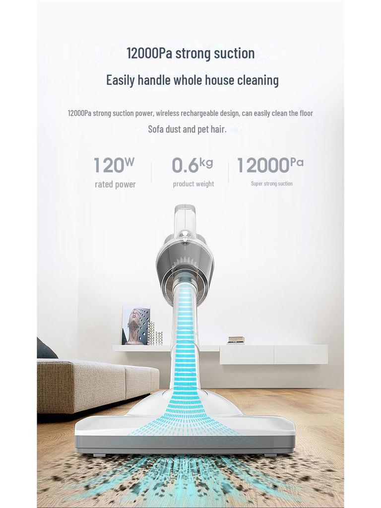 Suitu Cordless Mini Car Vacuum Cleaner - High Power, Super Silent Handheld Vacuum for Home