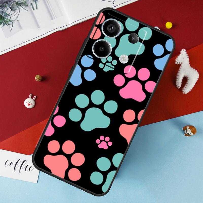 Cat Dog Paws Case For Xiaomi Redmi Note 14 Pro 13 12 11 10 15 Pro Plus Redmi 15 14C 10C 12C 13C 15C Cover