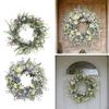 Artificial Door Wreath Floral Garland Decorative Hanging Ornament Spring Centerpiece Crafted with