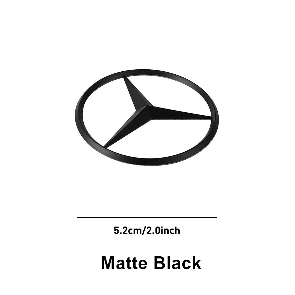 SUG2   Car Interior Steering Wheel Hollow Badge Logo Decor Accessories For Mercedes Benz C180 C200 C260 C300 W108 W124 W126