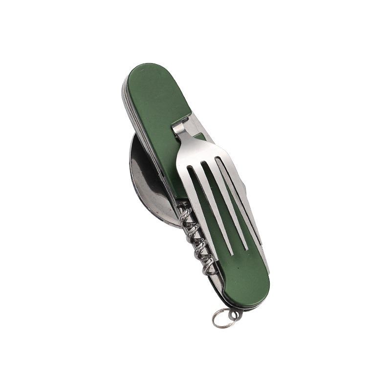 Mini Folding Detachable Combination Outdoor Hiking Travel Cutlery Multi-open Aluminum Handle Swiss Knife Gift Fruit Knife