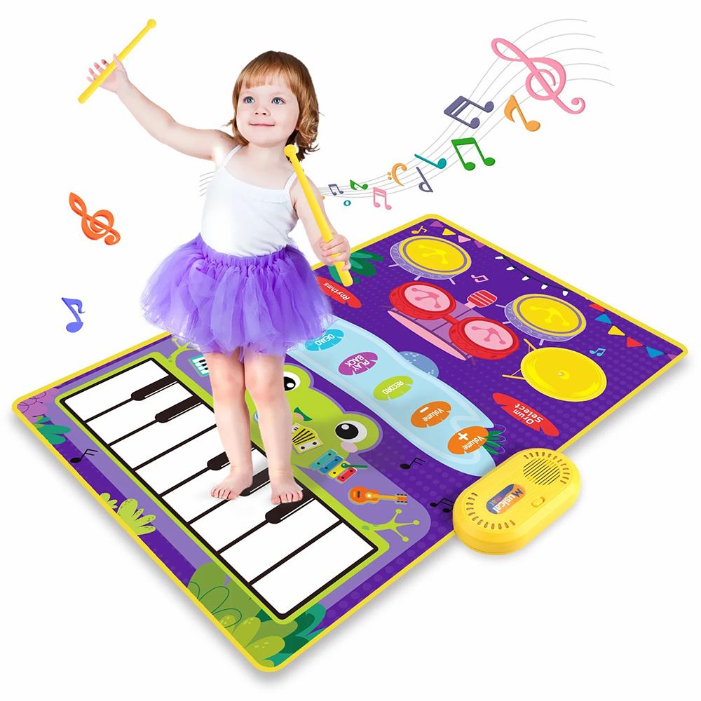 

CP5929 Early Educational Toy Toddler Kid Piano Keyboard Drum Play Mat Music Blanket Baby Gift A