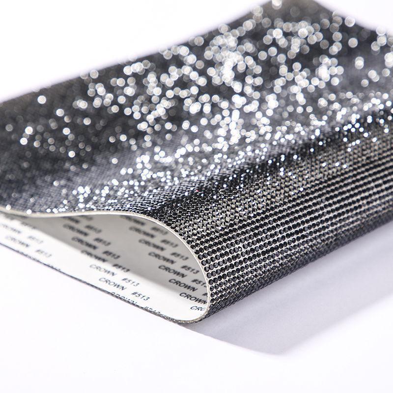 VC  SS6 8 Glass Crystal Eco-Friendly Self-Adhesive Rhinestone Sticker Flat Back Non-Hot Fix Rhinestone Sheet Mesh for