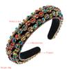 Sponge Headband Fashion Beautiful Rhinestone-Encrusted Ball Hair Palace Style Accessories Velvet Fabric Ladies
