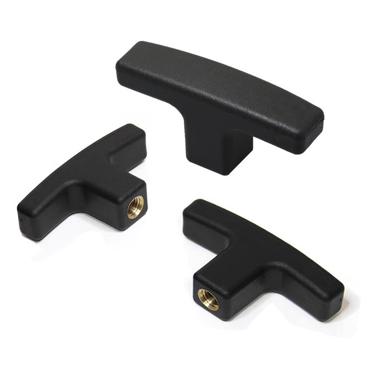 Phenolic Plastic Locking Knobs T Shaped Clamping Wing Knob