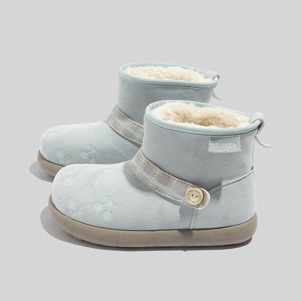 Schneestiefel Fleece-Schuhe Winterstiefel Freizeit Verdickt Warm Plateau Baumwollschuhe