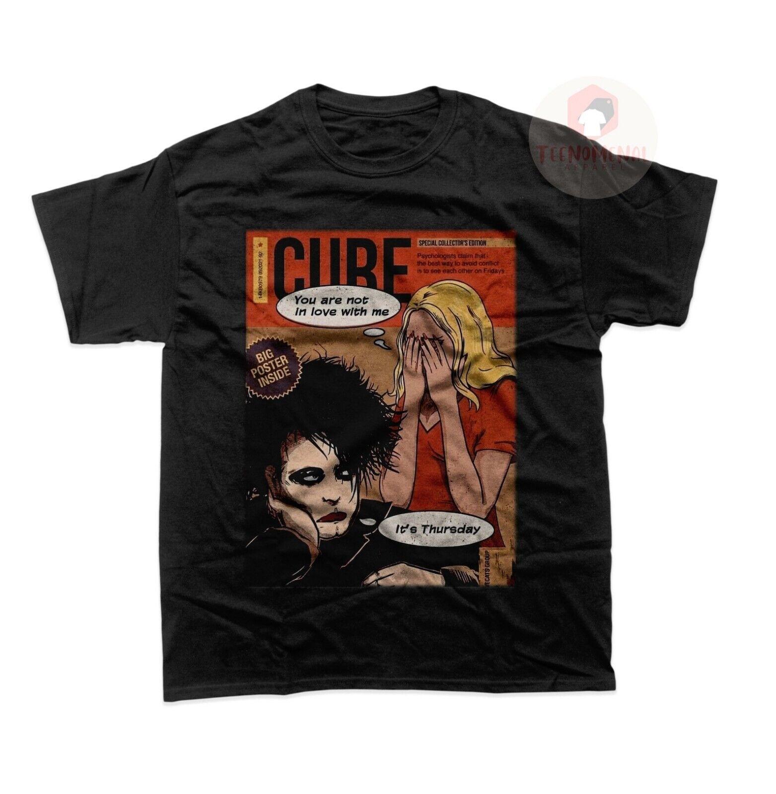 The Cure унисекс футболка топы футболки мужская женская - Футболка с альбомом Wish - Песня Friday I m In Love - Рок-музыка S