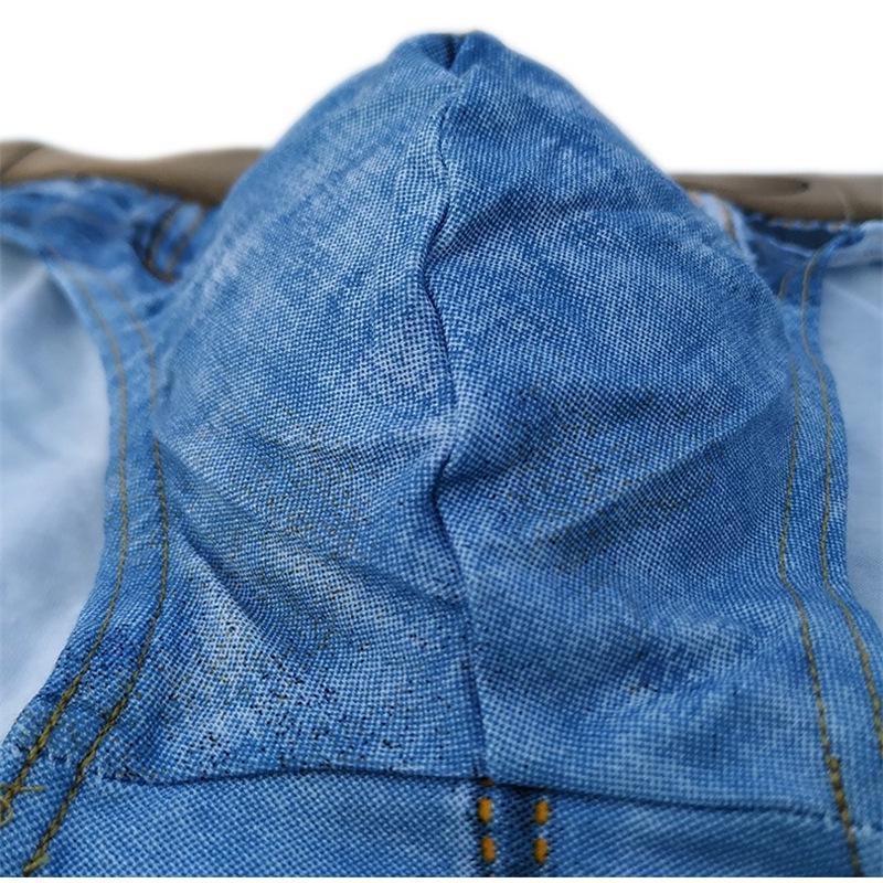 Herren 3D Faux Denim Baumwolle Dreiecksslips - Atmungsaktive und stilvolle Shorts Unterwäsche